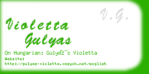 violetta gulyas business card